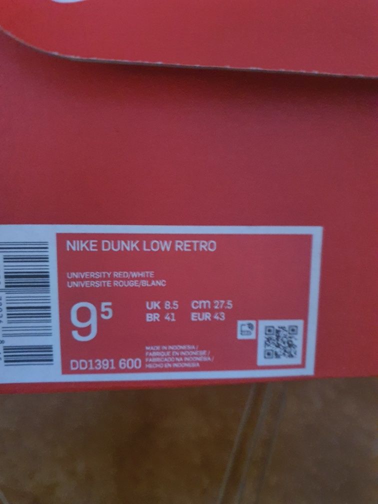 Nike Dunk Low University Red