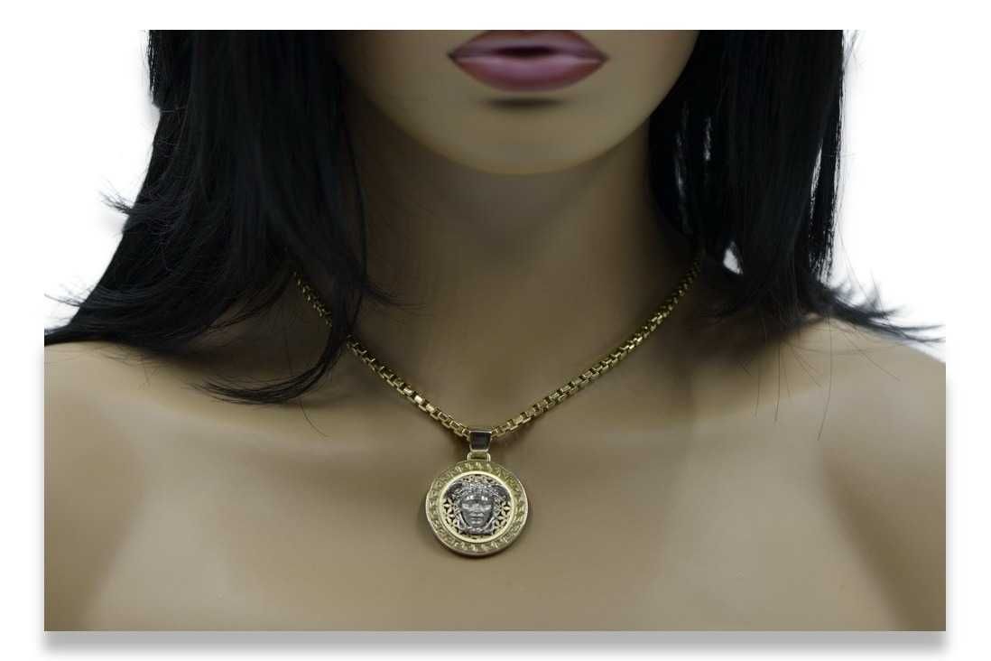 Złota zawieszka 14k 585 Meduza grecka droga cpn053wy 25mm Poznań