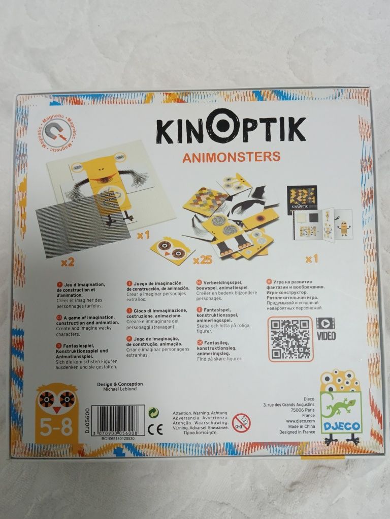 Анимационный пазл Djeco Kinoptik Animonster