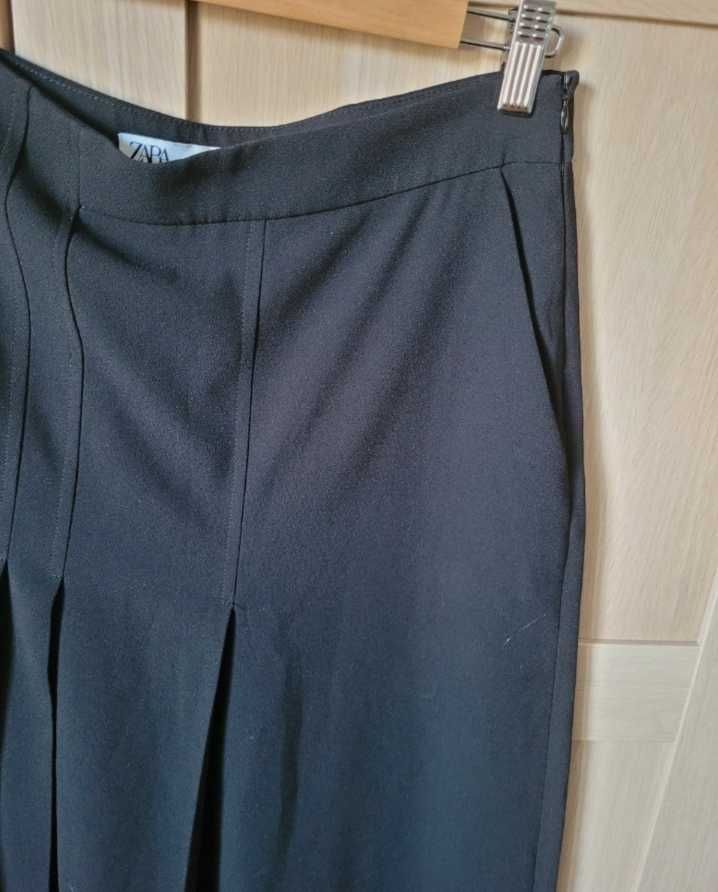 Zara czarne kuloty spódnica spodnie  Bermudy coulloty L