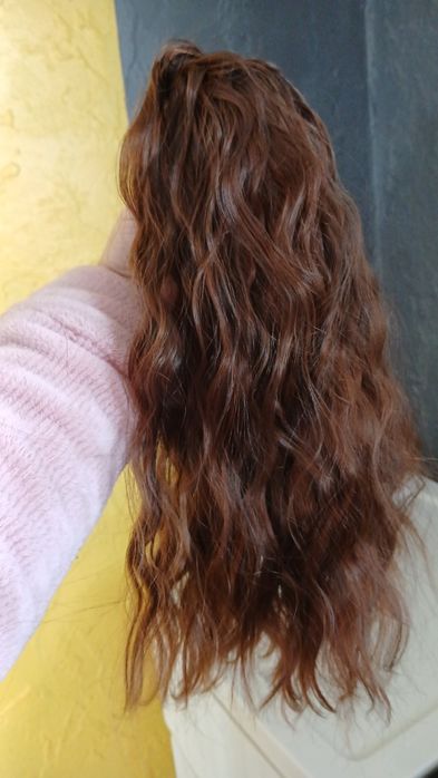 Заколка з волоссям , накладне волосся,