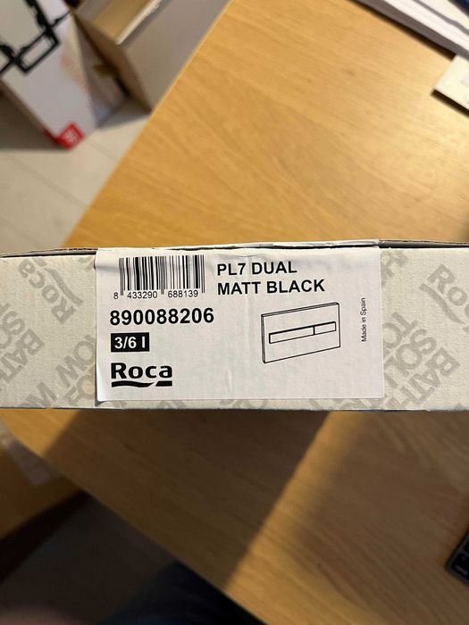 Przycisk ROCA Duplo PL7 2-funkcyjny czarny mat