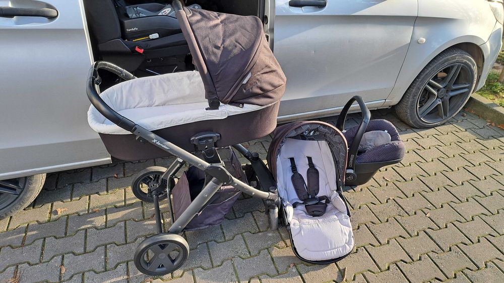 Wózek dziecięcy X-LANDER Maxi-Cosi 3w1 + BAZA ISOFIX