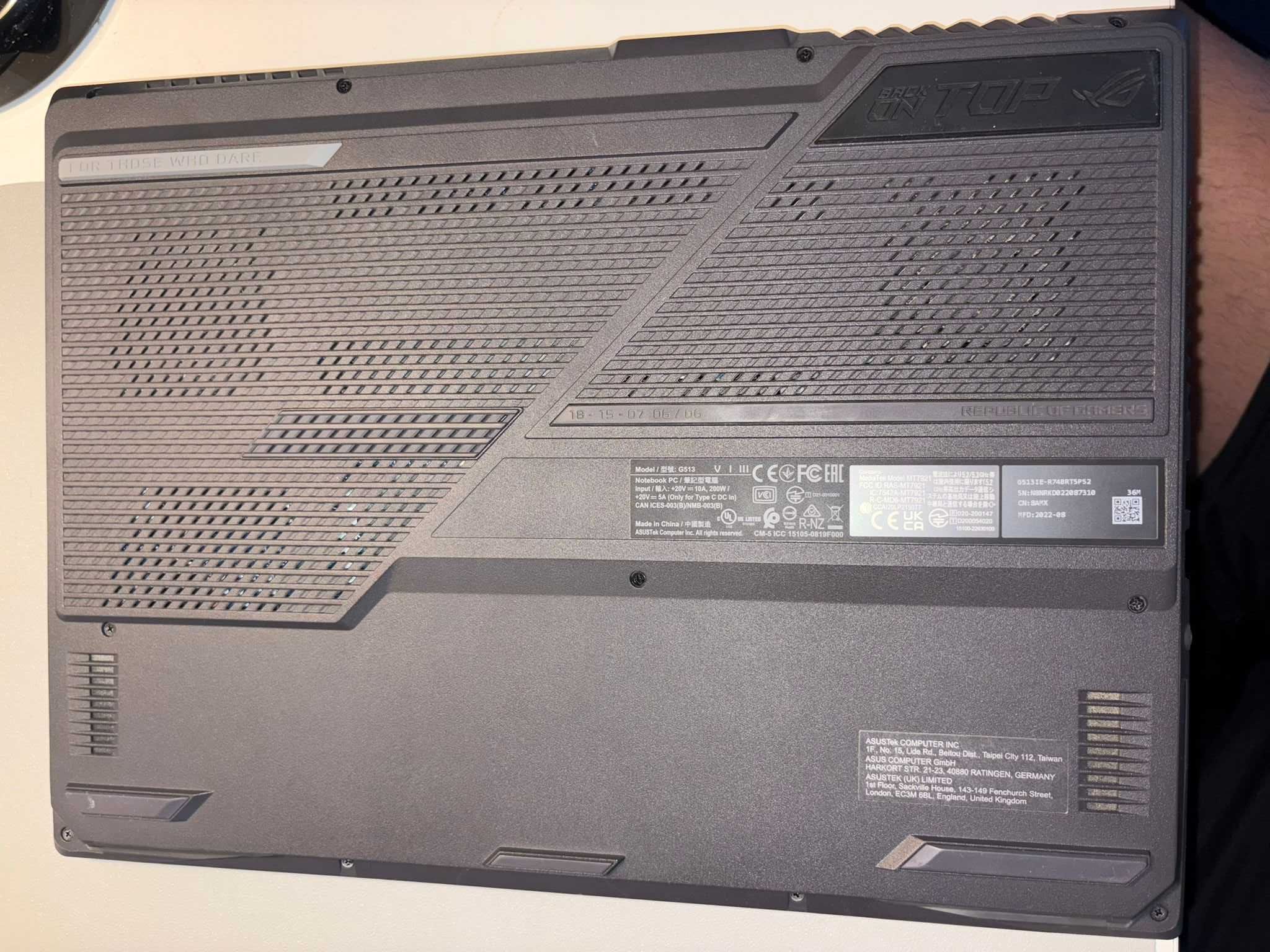 Portátil Gaming ASUS ROG Strix G15 G513IE