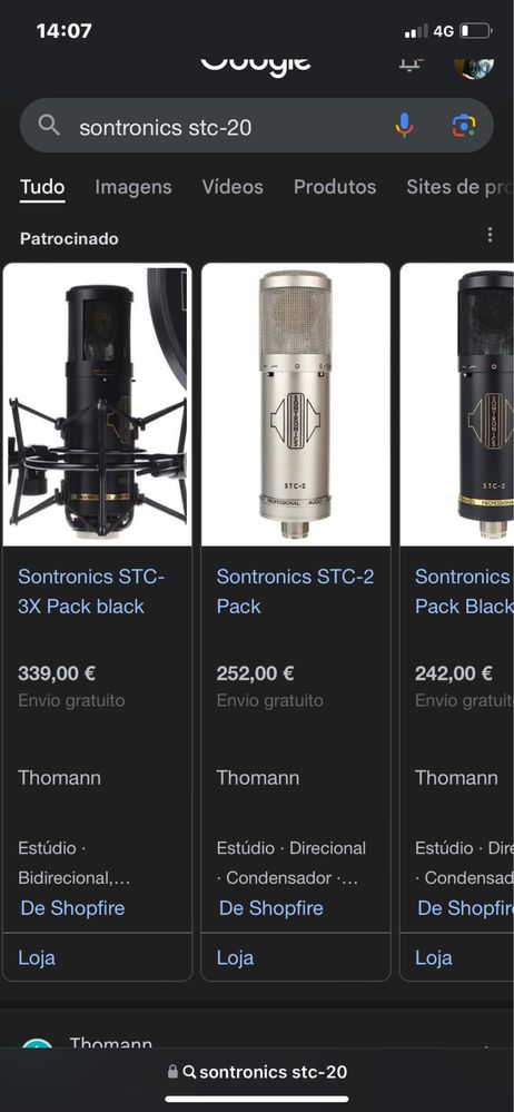 Microfone condensador