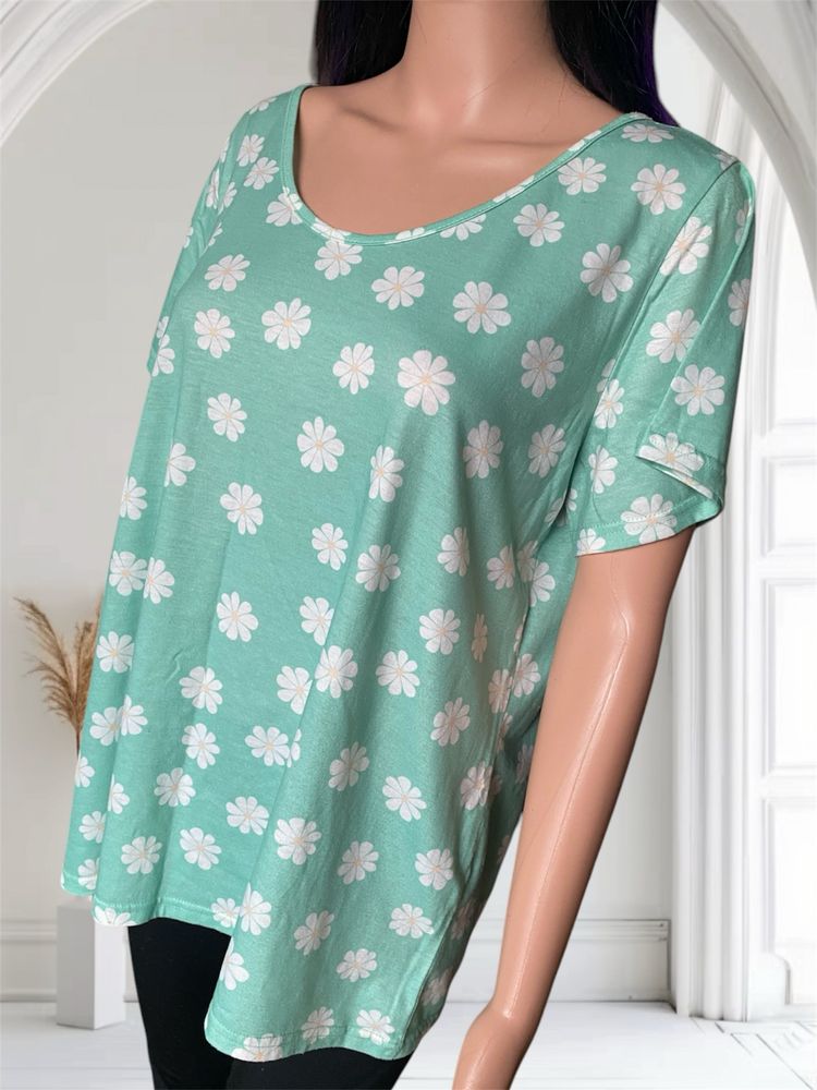 Bluzka damska z krótkim rękawem Misslook rozm 42 XL Plus size