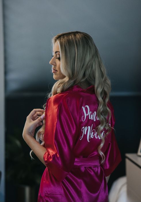 Sprzedam szlafrok Panna Młoda różowy rozmiar S