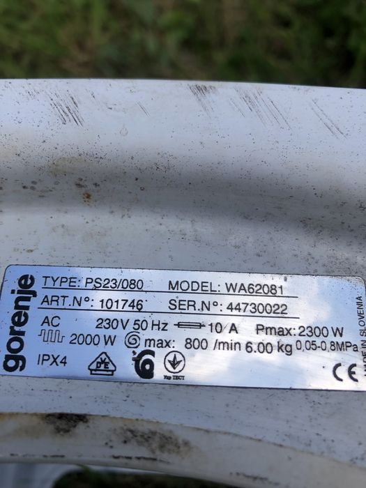 Бак в сборе с Барабаном  от стиральной машины Gorenje