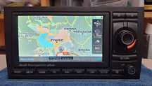 Audi A4, Seat EXEO Radio RNS-E LED MONTAŻ Kodowanie, GPS, SD, FILM, GW