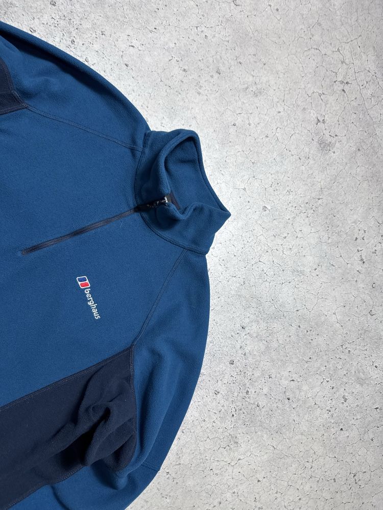 Мужская Флисовая Кофта Berghaus 1/4 Зип Оригинал Идеал M