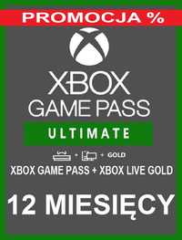 Promocja 12 miesięcy Xbox game pass Ultimate