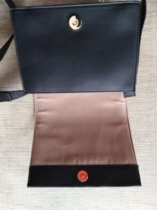 Torebka beż-czarna M&S Collection 15x19x9