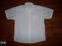 Біла сорочка, теніска р.134см, 7-8-9р.