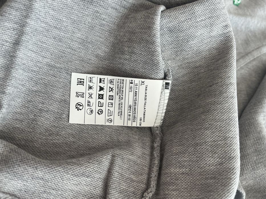 Polo cinzento Benetton, XL, 150cm