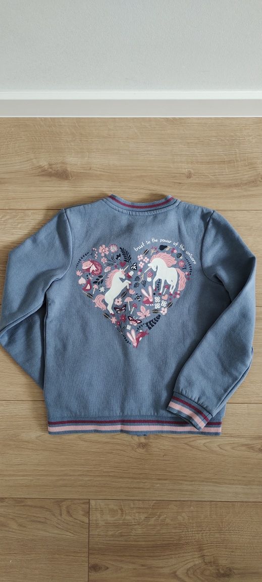 Bomberka rozpinana bluza typu college Lupilu, r.122-128