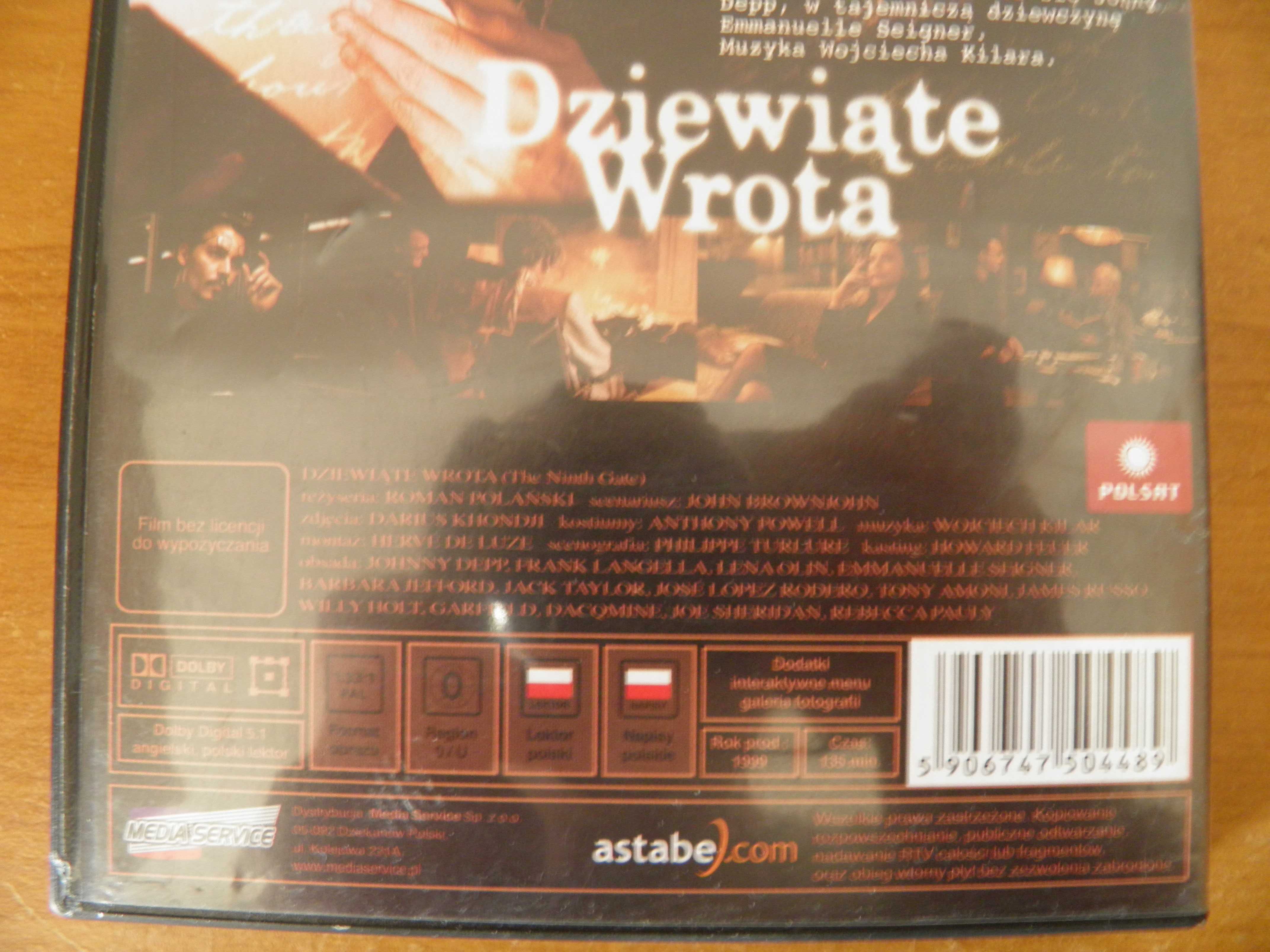 Dziewiąte Wrota DVD