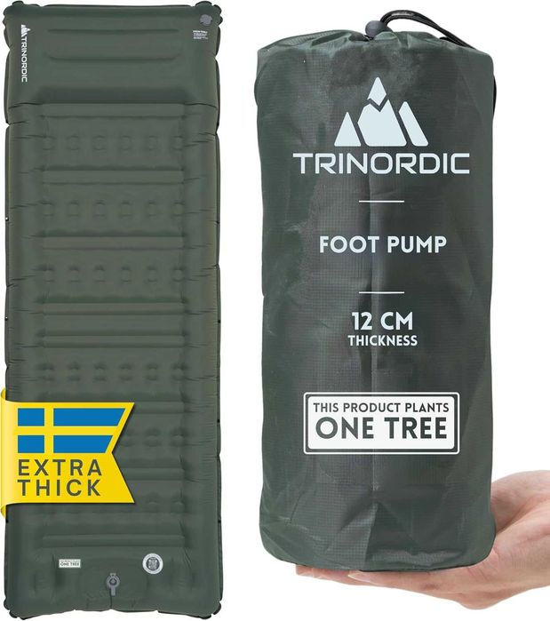 Mocna Samopompująca Karimata Mata Kempingowa 197x70x12 Materac Gruby