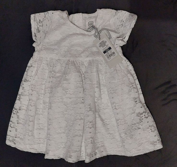 Sukienka biała smyk 74