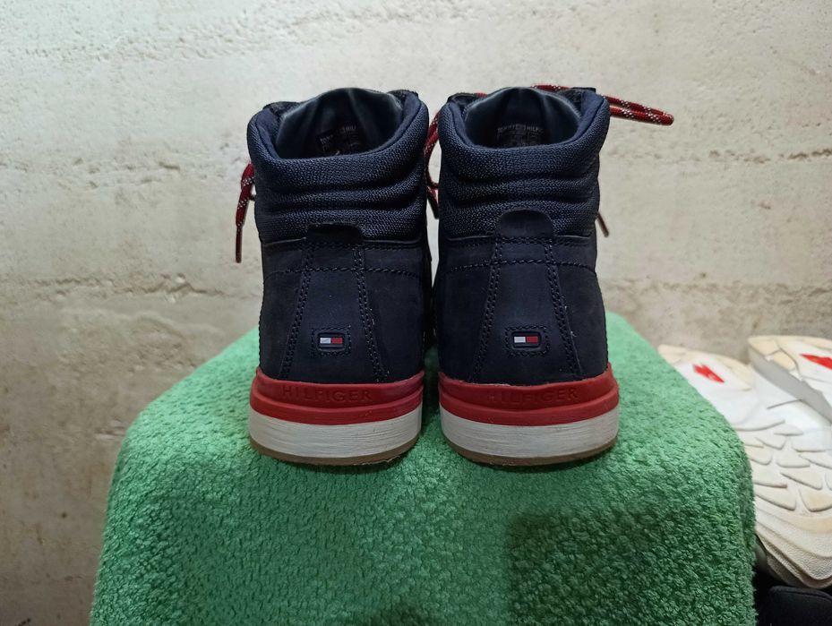 Męskie buty TOMMY HILFIGER OUTDOOR HIKING Detail BOOT r.42 skóra s.bdb