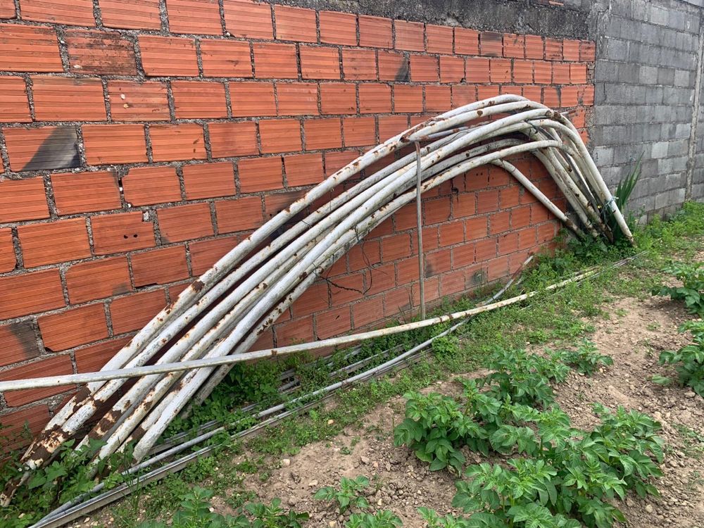 5 arcos com 8m para estufa ou pavilhão