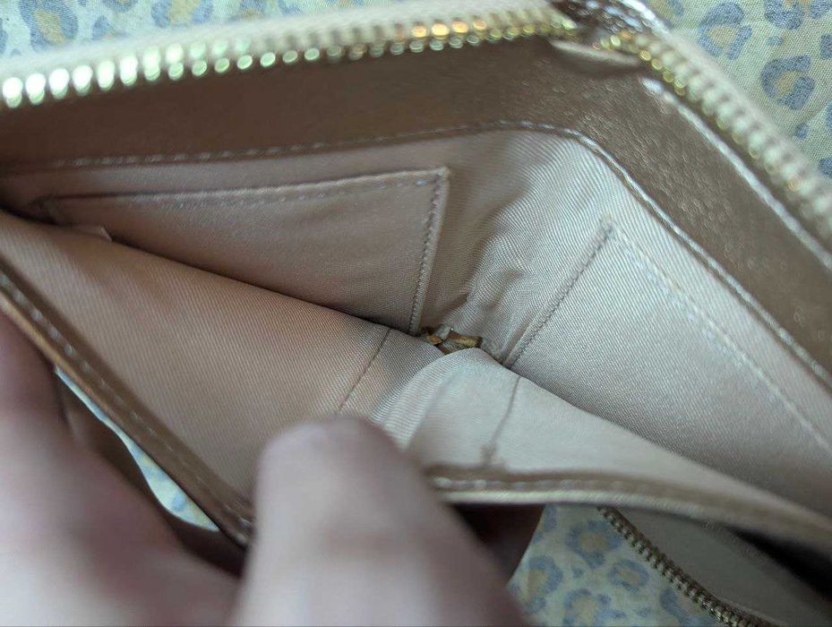 Гламурный женский мини-кошелёк Pisoraro Tokyo , розово-золотого цвета