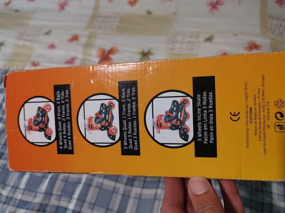 Conjunto de patins e protecções Devil