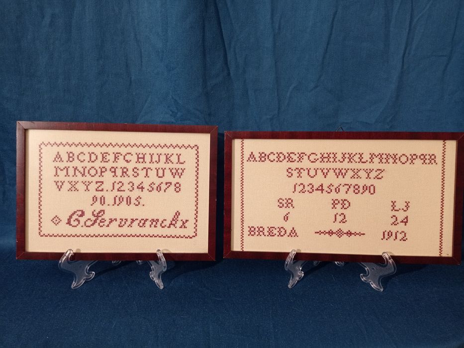 Stare obrazy haft krzyżykowy z początku XX wieku