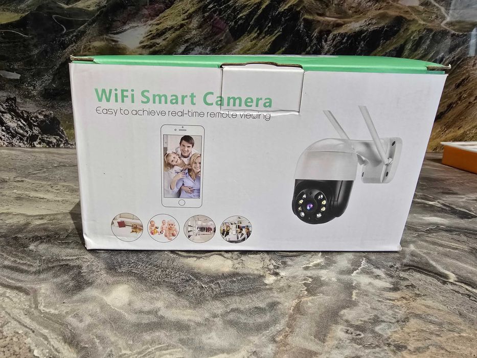 kamera ip wifi smart zewnętrzna obrotowa detekcja 5mpx zoom alarm