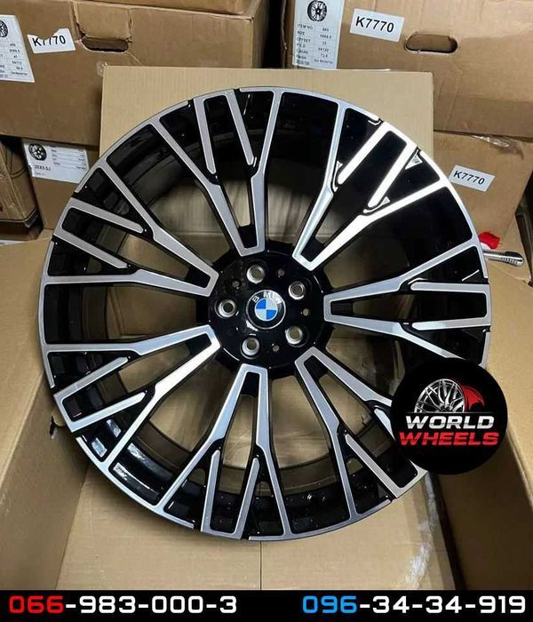Диски R20 5x120 BMW X5 X6 E70 F15 E71 F16 745 стиль різноширокі