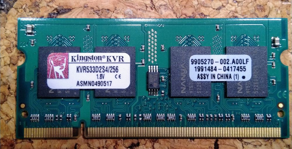 Pamięć 2x256 MB (512 MB) SODIMM DDR2