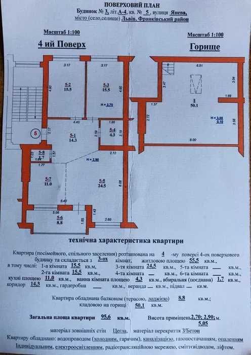 4-х кімнатна квартира в котеджному містечку "Паркове" на вул. Янева