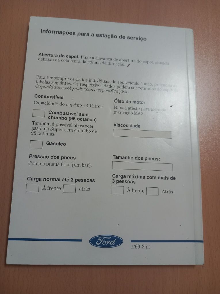 Manual Ford Fiesta 1995 / 2002