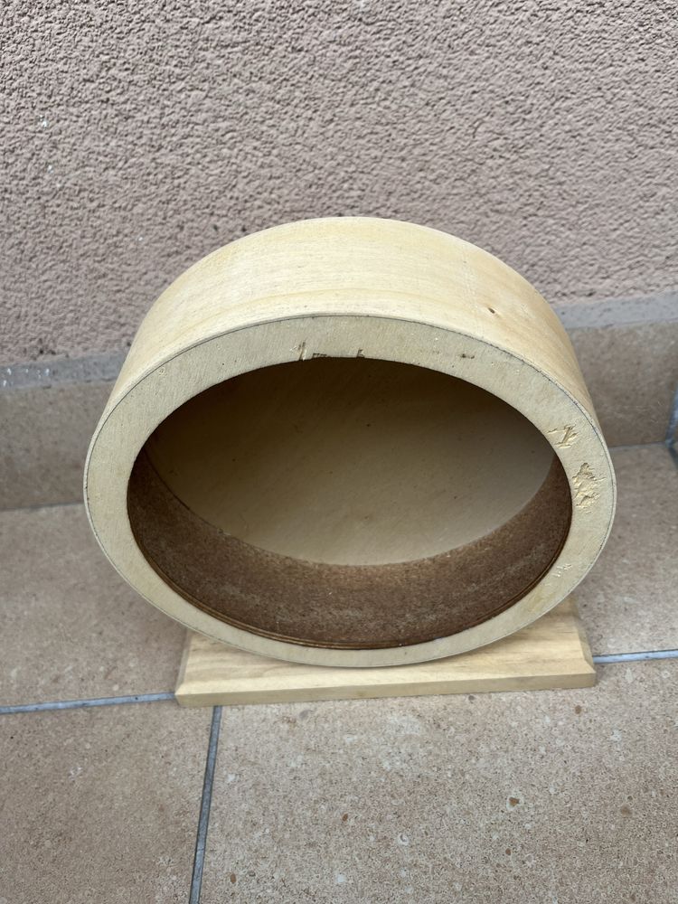 Kołowrotek drewniany 21 cm mysz chomik szczur koszatniczka