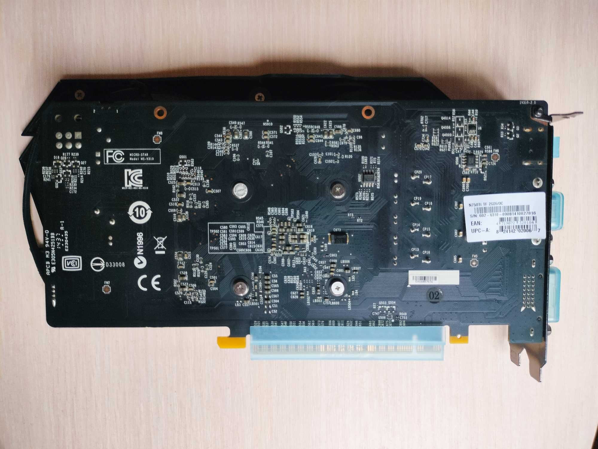 MSI GeForce GTX 750 Ti GDDR5 2048MB OC