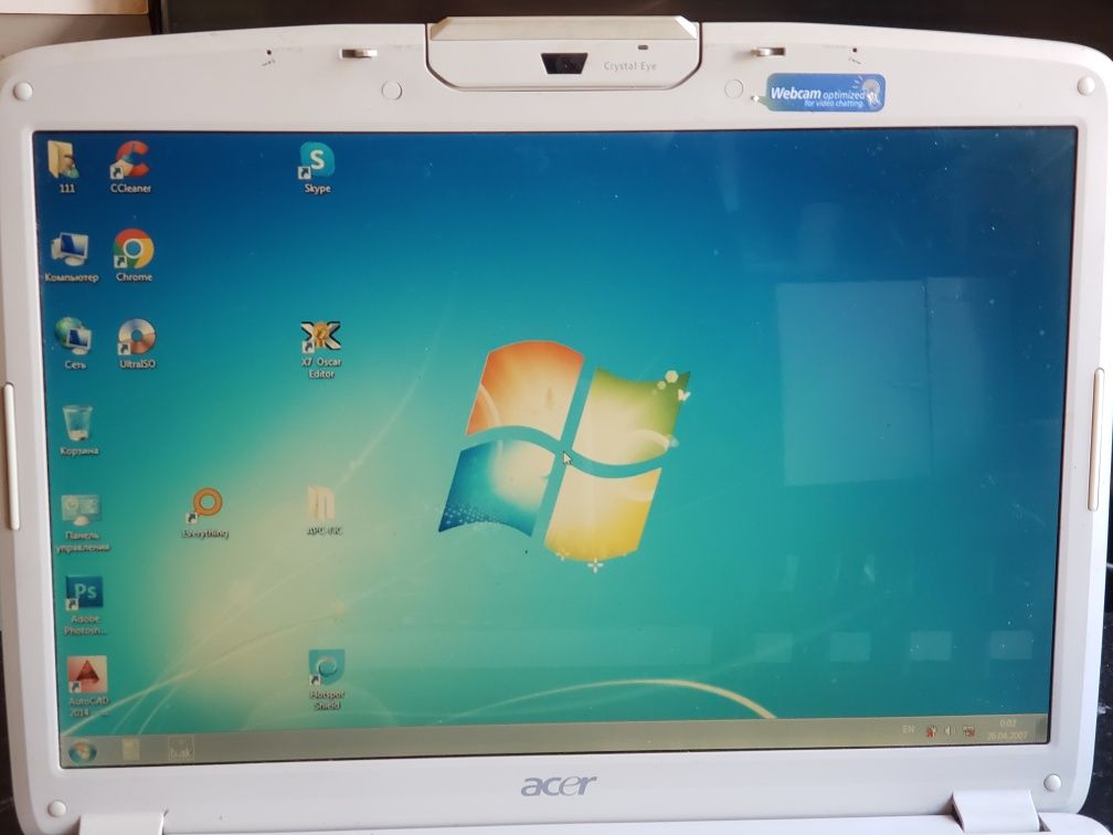 ноутбук Acer Aspire 5920 G Core 2 Duo, видеокарта GeForce 9500