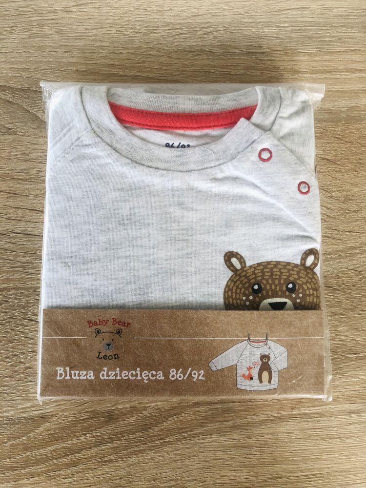 Nowa bluza z misiem dla chłopca lub dziewczynki