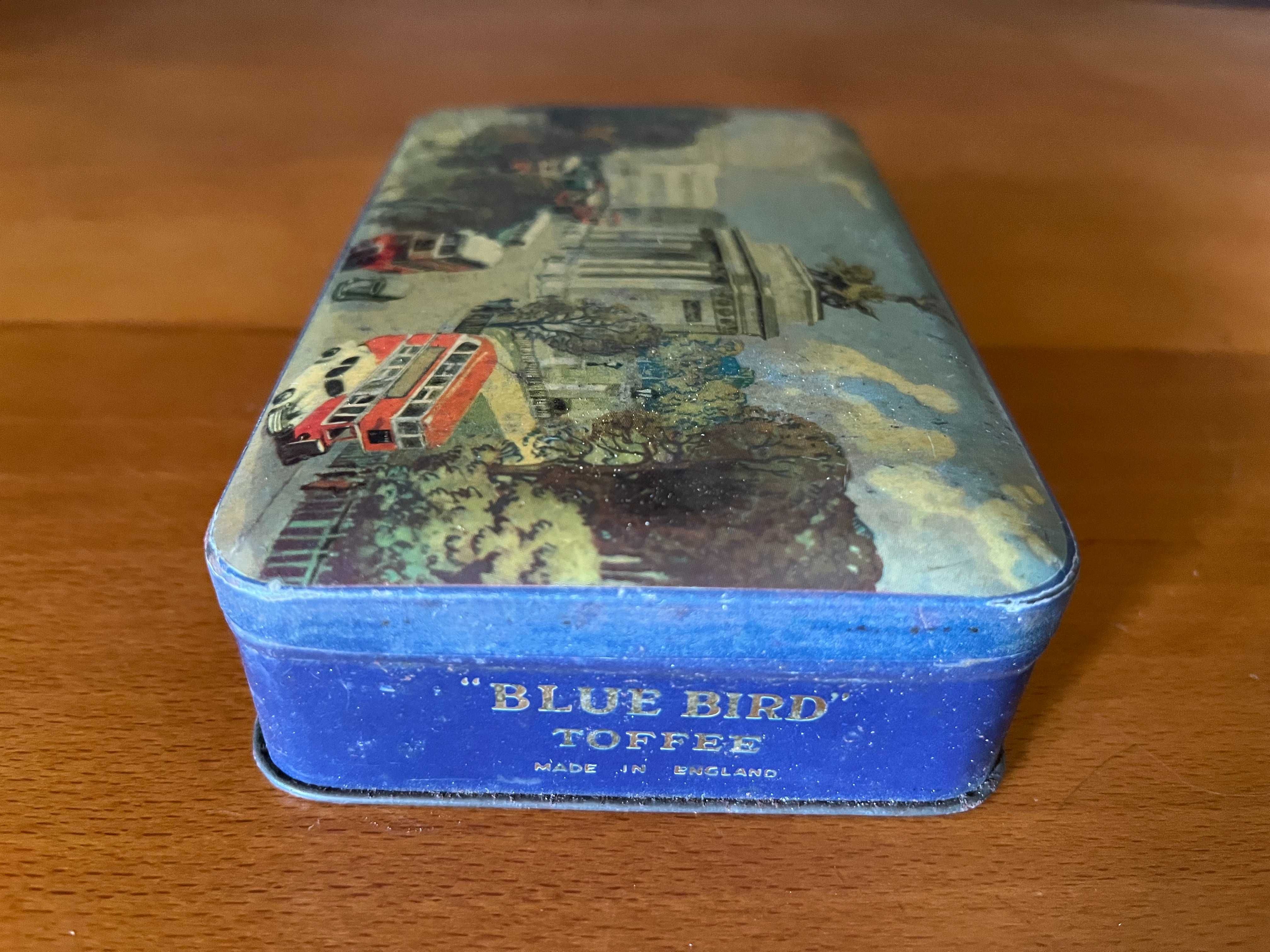 Lata vintage de caramelos Blue Bird Toffee