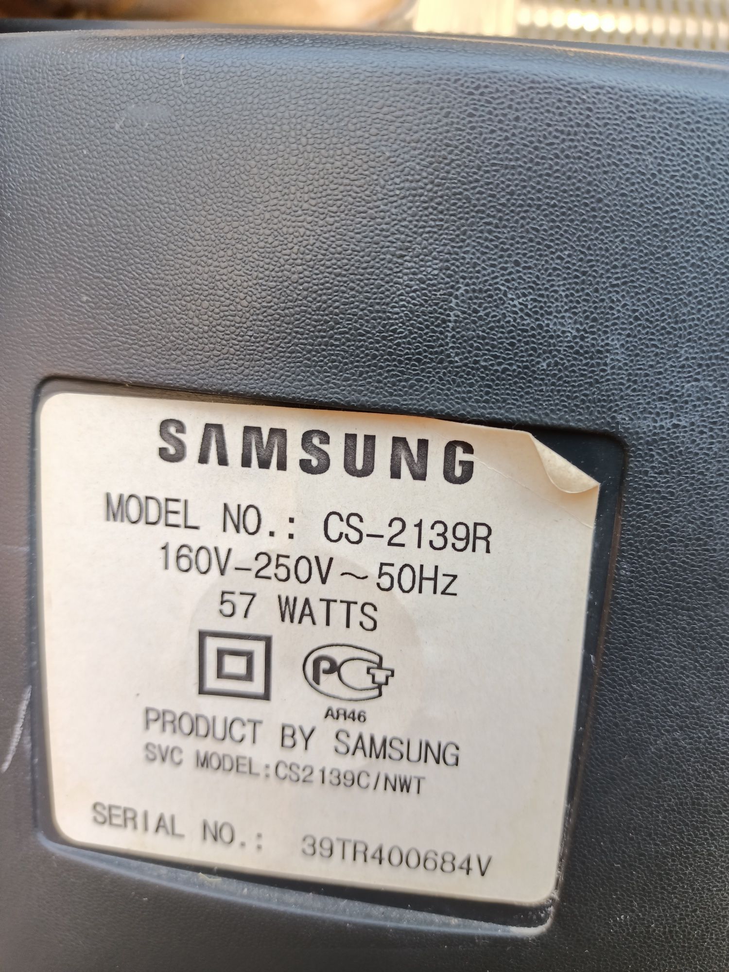 телевизор Samsung mod № CS-2139R