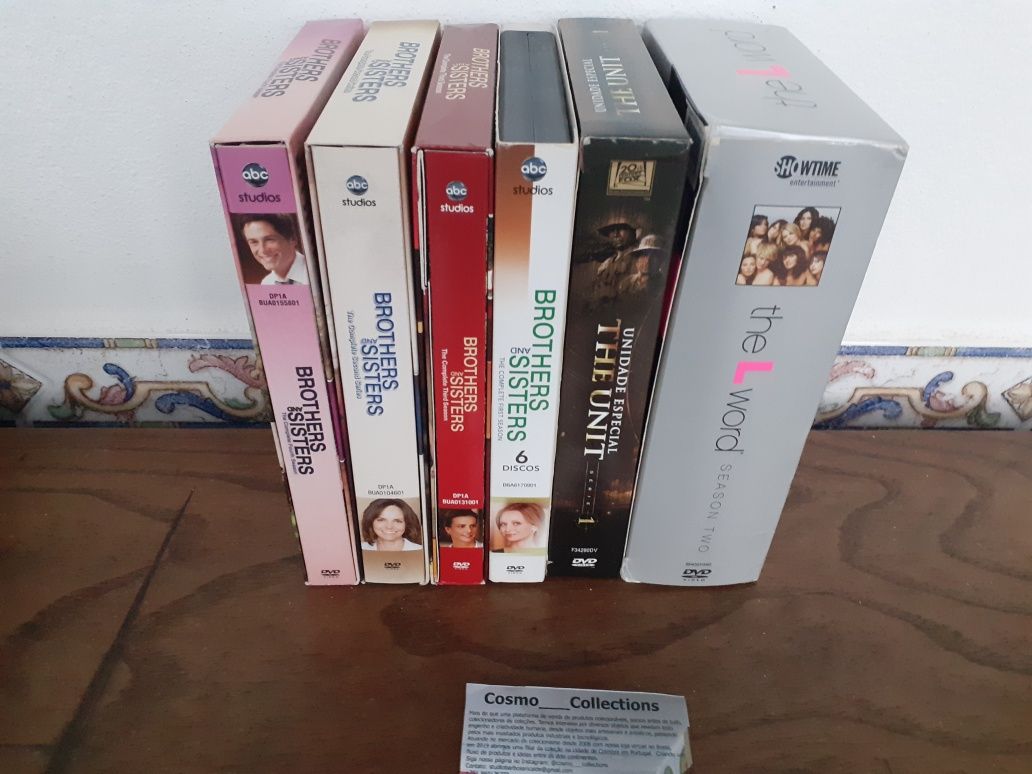 Box de series em Dvds  the L world, the Unit e Brothers and sisters