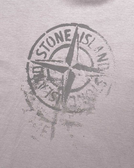 Футболка STONE ISLAND 2RC87 'Reflective One' Print T-shirt Dust Grey