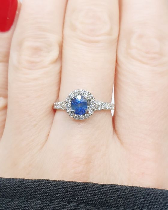 Złoty pierścionek z Diamentami 1113ws