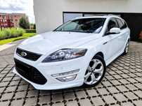 Ford Mondeo PIĘKNY BIAŁY ST+BiXenon+Convers+Alu18+NAWI+SZYBER+keyless GO+alkantara