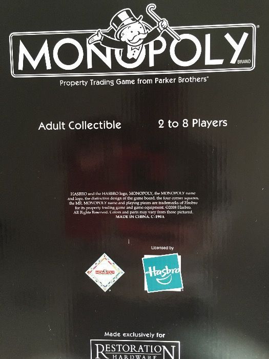 Jogo Monopoly Grande em Madeira-Selado nunca foi usado. a estrear .