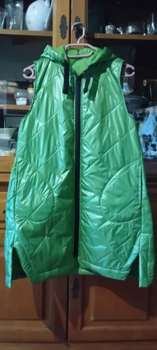 Płaszcz  damski pikowany bez rekawow