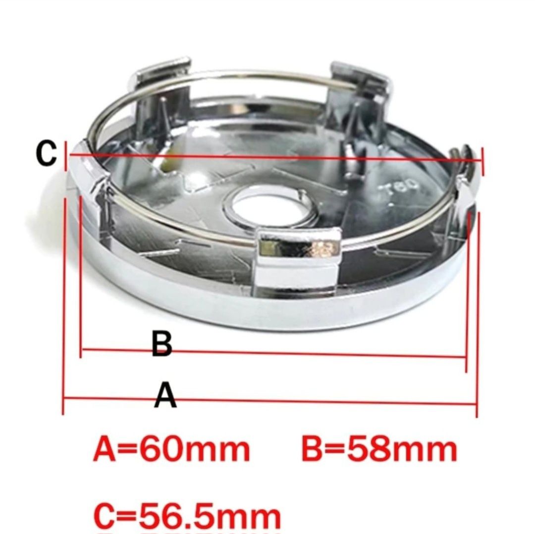 Dekielki 60mm Toyota, BMW, Audi, Volkswagen, Opel GR, OZ