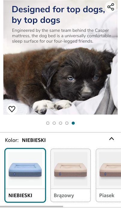 Legowisko posłanie łóżko dla psa Casper Premium