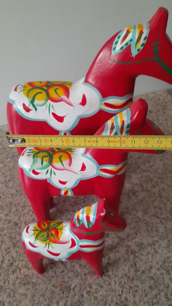 Conjunto de 3 cavalos Dala.