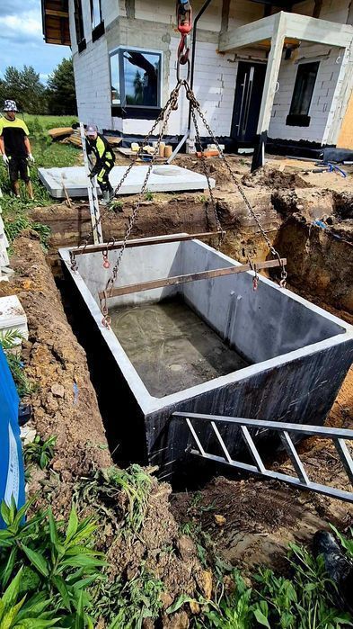 Szambo Betonowe Zbiornik Na Deszczówkę PIWNICA Kanał 10m3 Kock