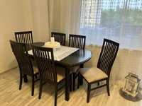 Stół do salonu lub jadalni i 6 krzeseł - Mega Okazja