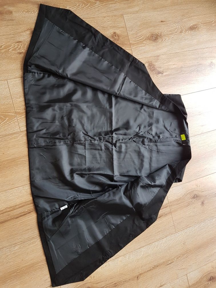 XL Kamizelka męska czarna elegancka garniturowa